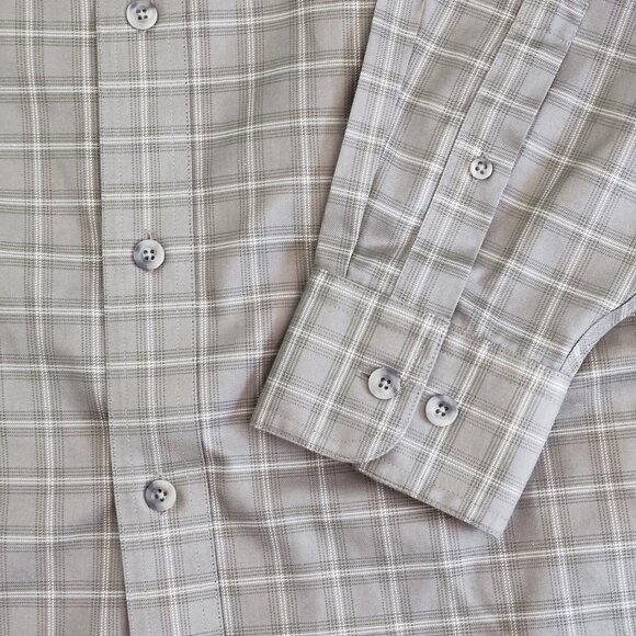 Cabela's Outfitter Series long sleeve button down shirt olive green men's size M - Picture 7 of 9